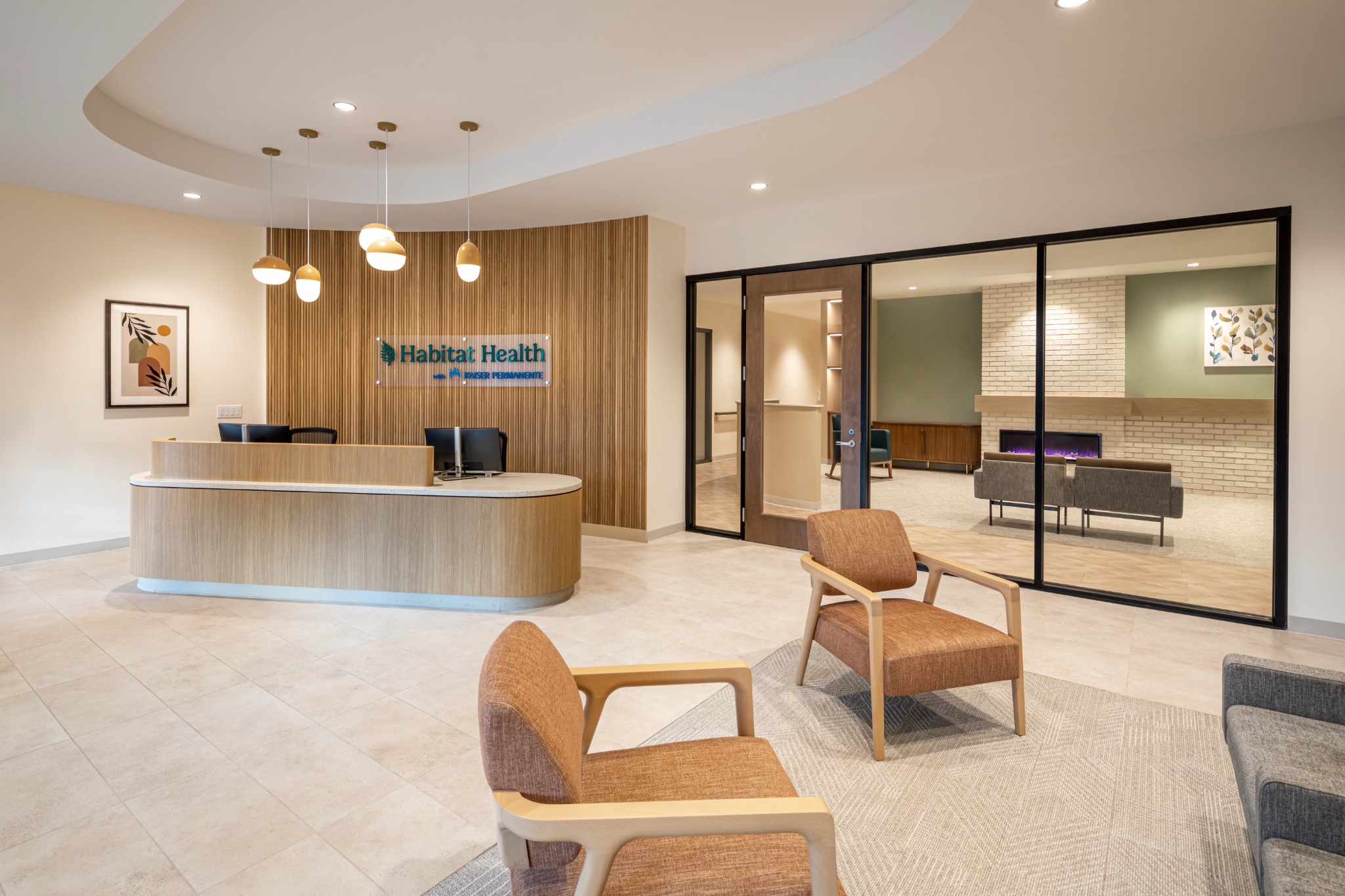 Habitat Health Sacramento reception and lounge